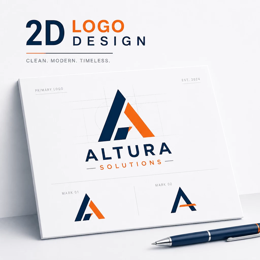 Awesome Logos 2D logo design example